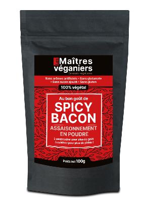 Les Maîtres Véganiers - Assaisonnement végétal - Spicy Bacon - 100g