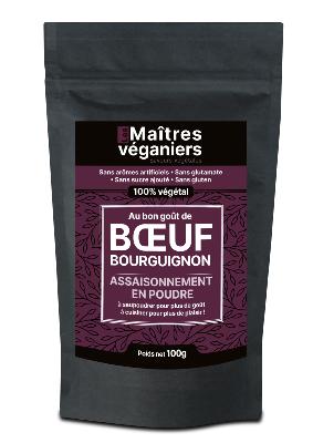 Les Maîtres Véganiers - Assaisonnement végétal - Bœuf Bourguignon - 100g