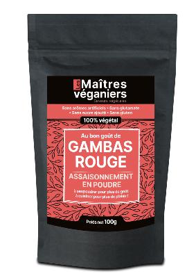 Les Maîtres Véganiers - Assaisonnement végétal - Gambas Rouge - 100g