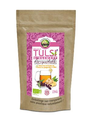 Infusion de Tulsi au gingembre BIO & EQUITABLE 125g