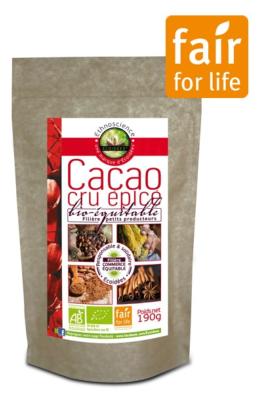 Poudre de cacao aux épices indiennes et sucre de coco BIO & EQUITABLE 190g
